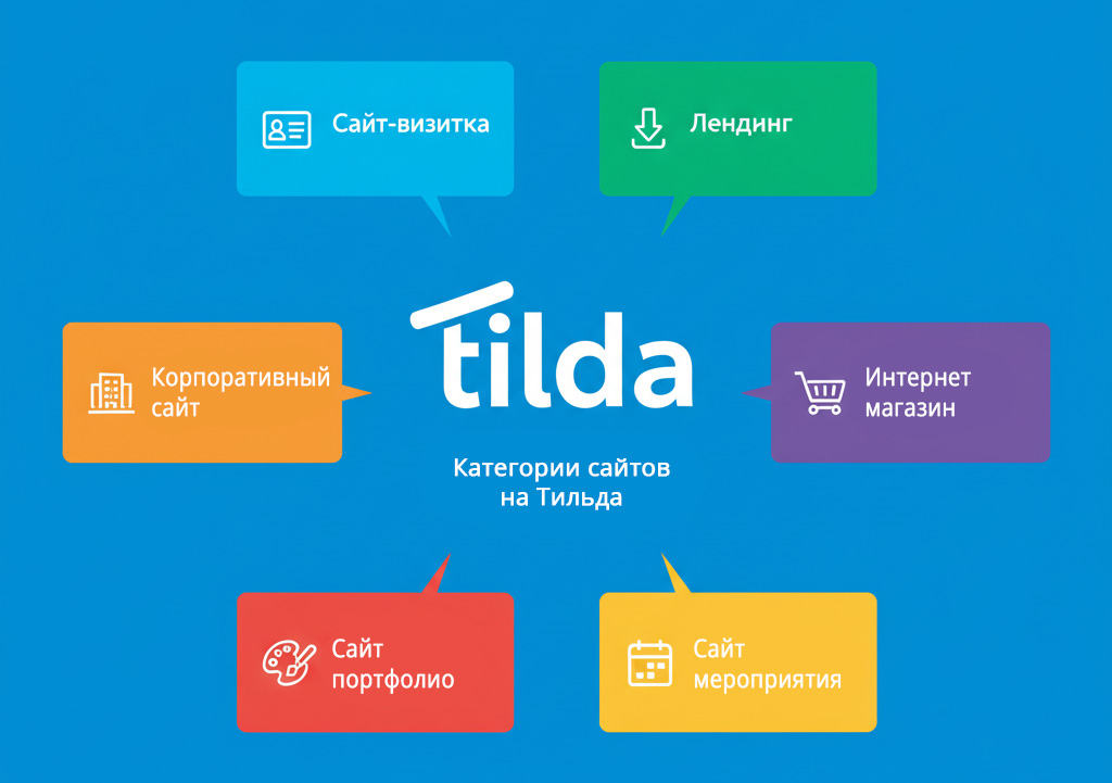 Какие сайты можно сделать на Tilda